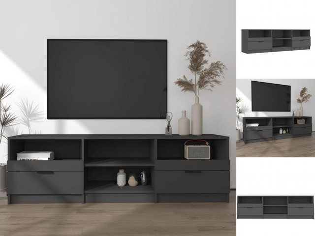 vidaXL TV-Schrank TV-Schrank Schwarz 150x33,5x45 cm Holzwerkstoff Lowboard günstig online kaufen