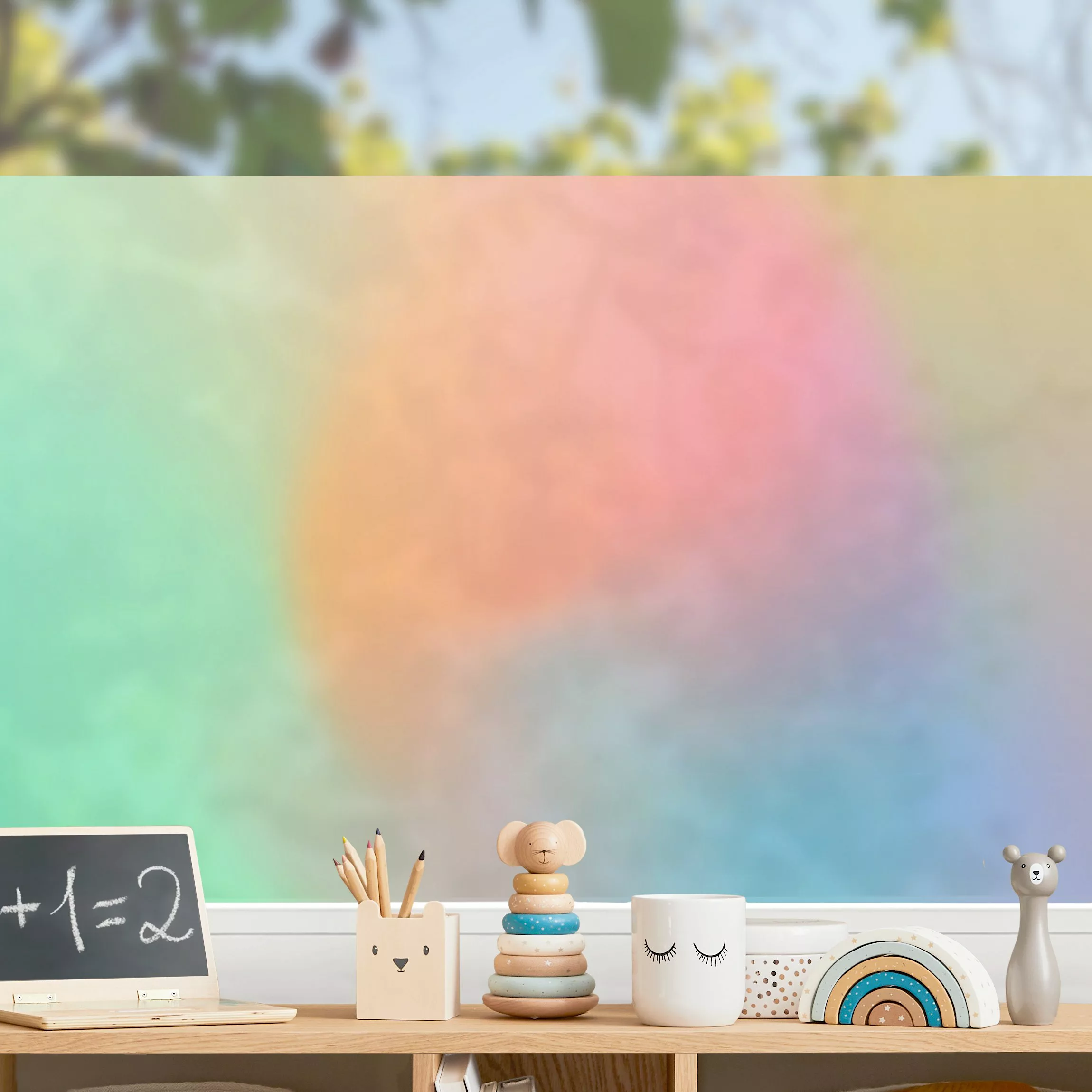 Fensterfolie Regenbogenfarben günstig online kaufen