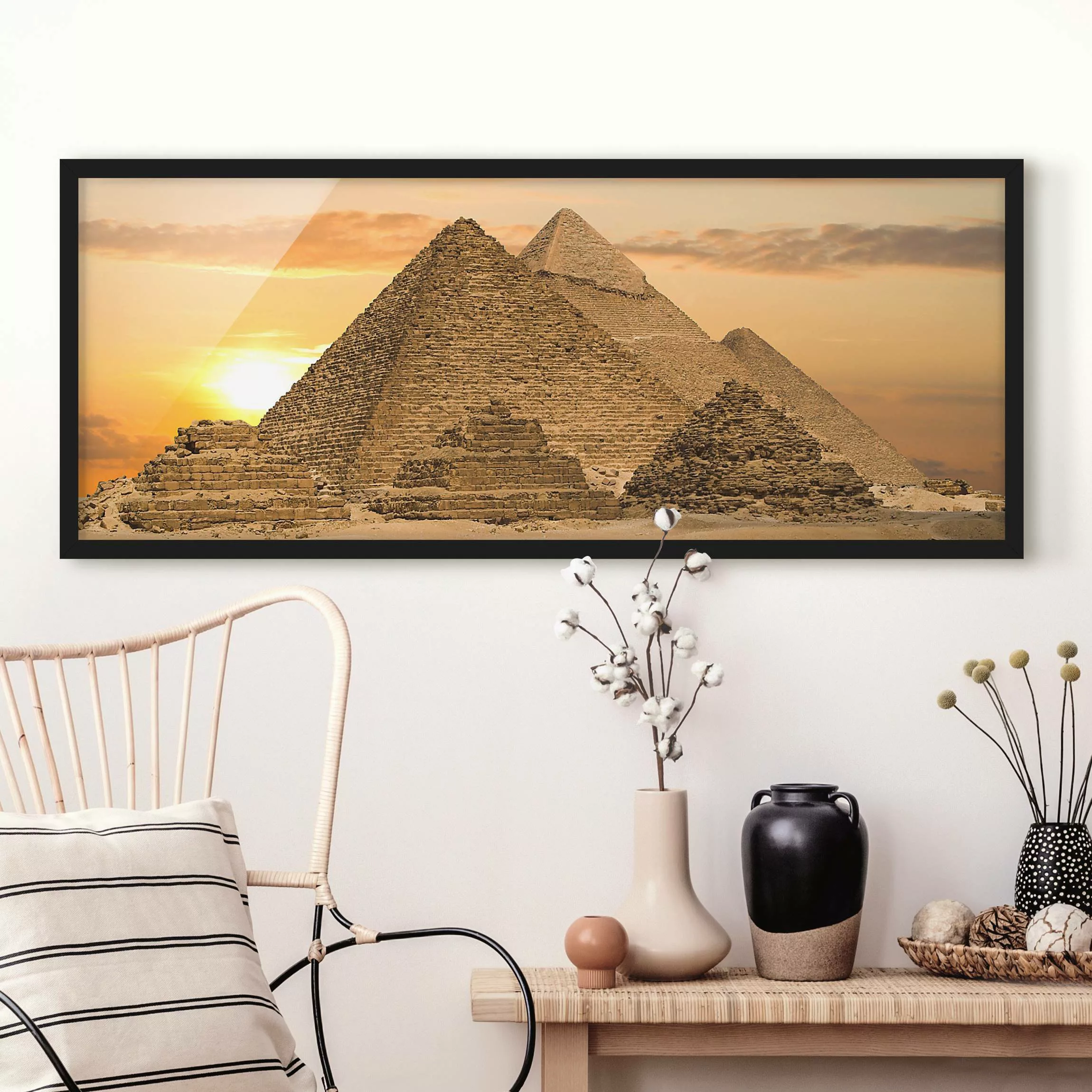 Bild mit Rahmen Natur & Landschaft - Panorama Dream of Egypt günstig online kaufen