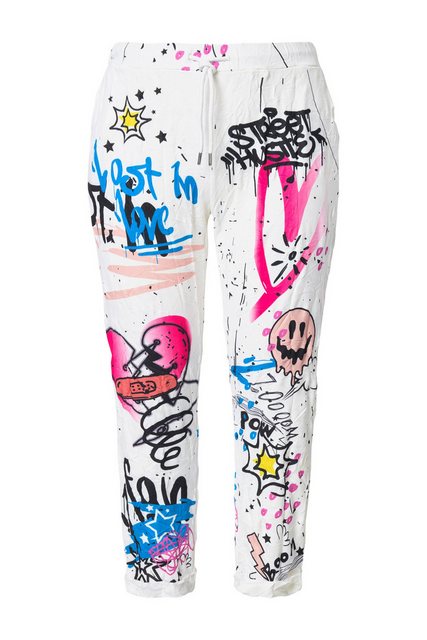 Angel of Style Funktionshose Hose Joggpants Crinkle mit Grafitti Elastikbun günstig online kaufen