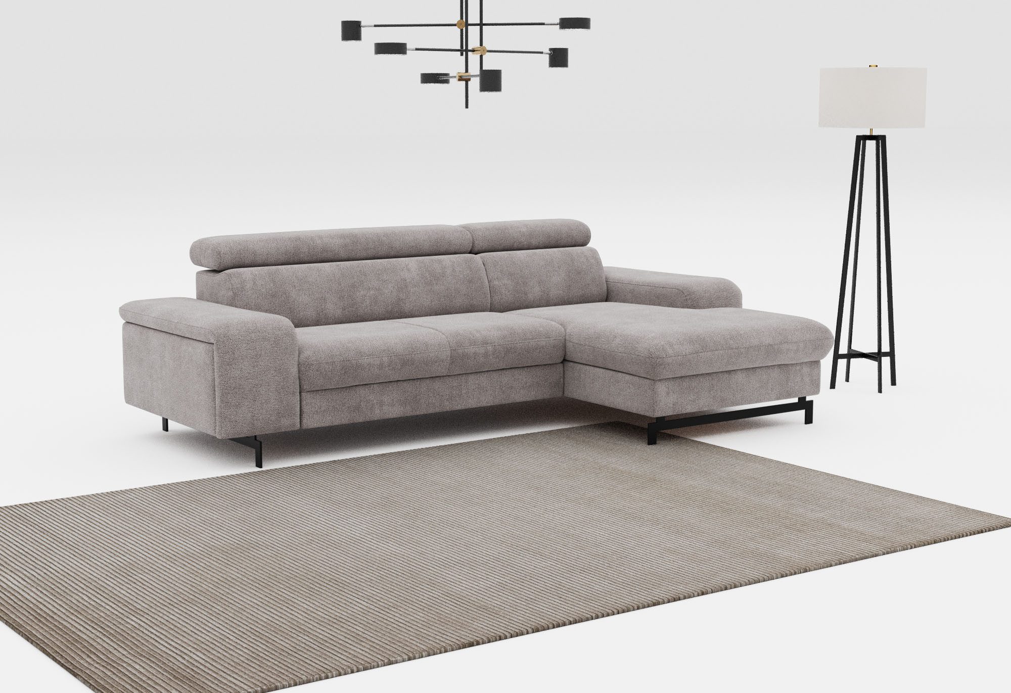 COTTA Ecksofa "Emma L-Form", mit Kopfteilverstellung, wahlweise mit Bettfun günstig online kaufen