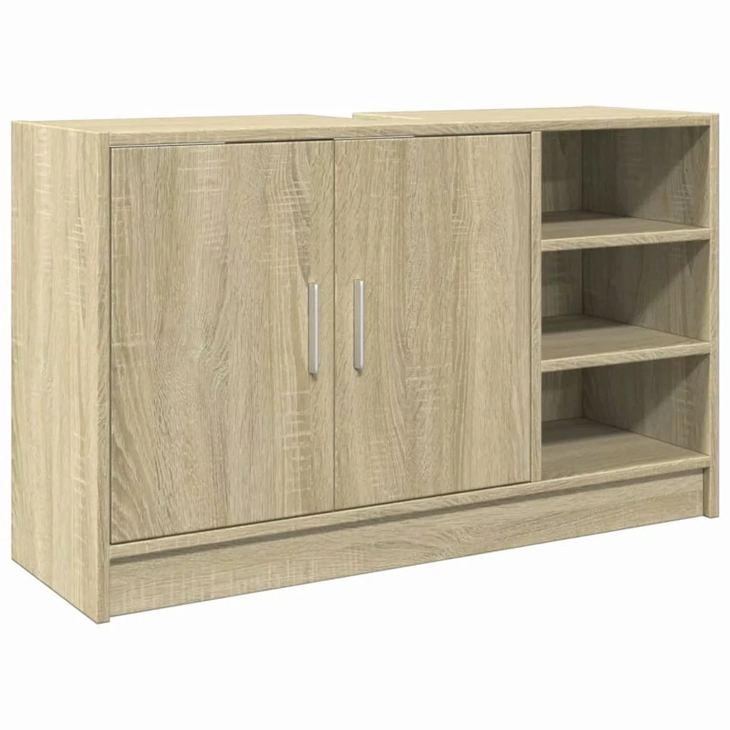 vidaXL Waschbeckenunterschrank Sonoma-Eiche 90x29x55 cm Holzwerkstoff günstig online kaufen