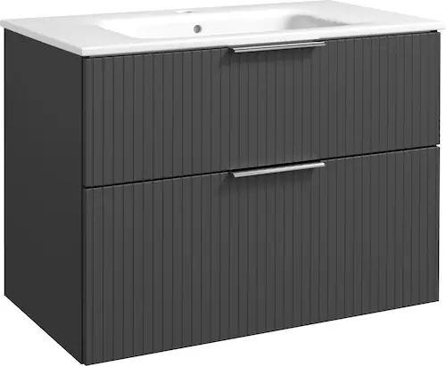 welltime Waschtisch "G-Line", mit Keramik Waschbecken, Schubladen mit Softc günstig online kaufen