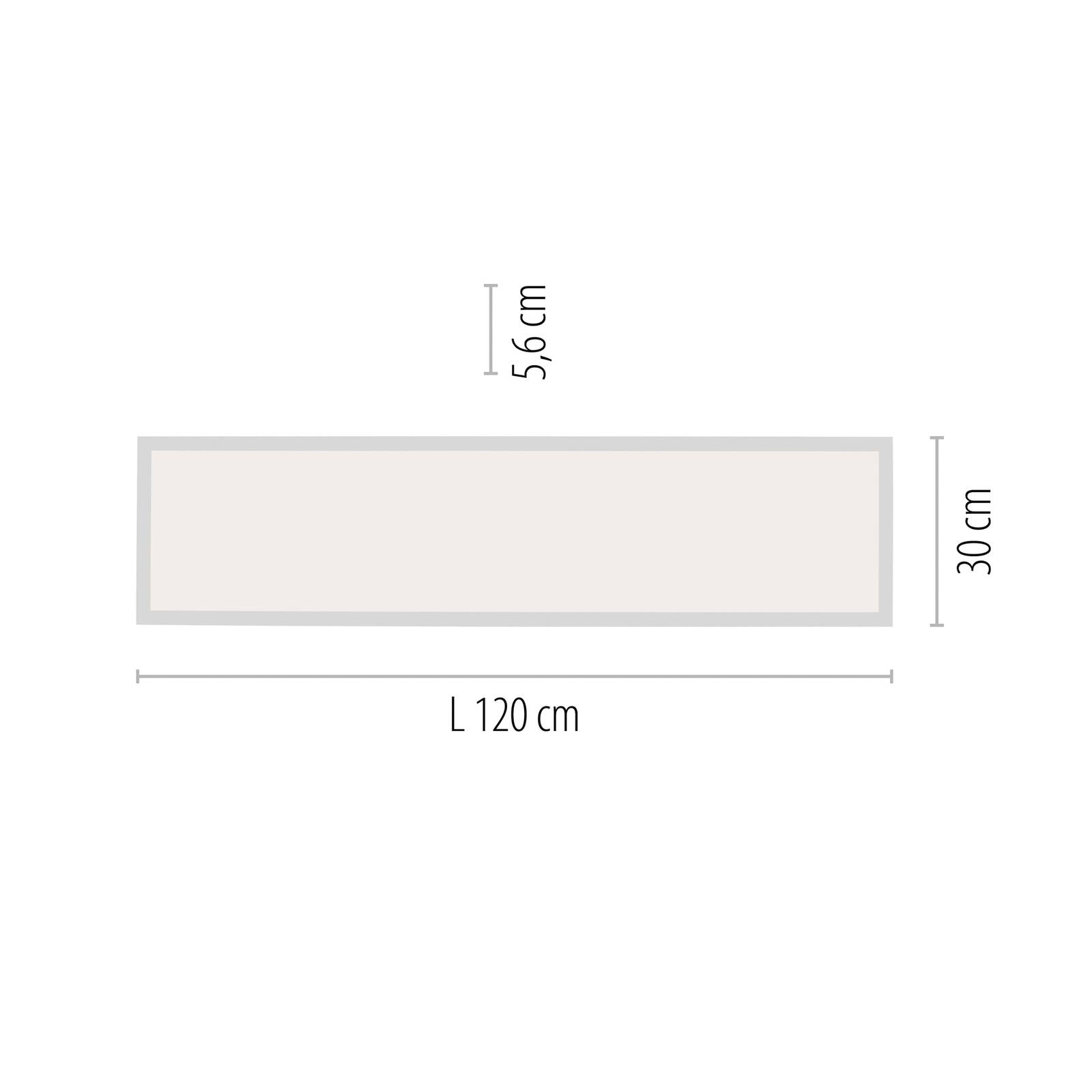 LED-Deckenleuchte Q-FLAG, 120x30 cm, Smart Home günstig online kaufen