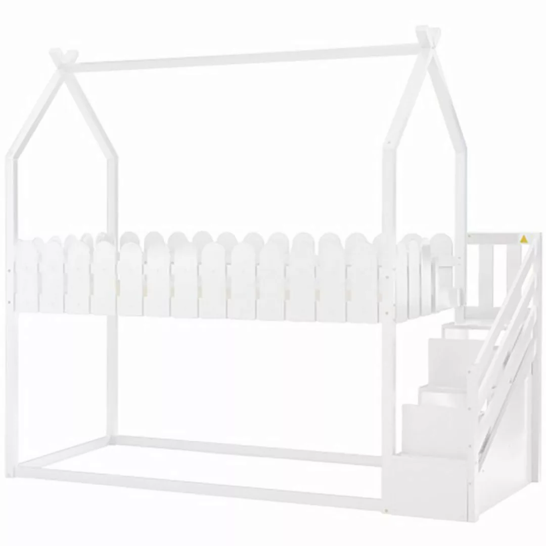 Celya Kinderbett Etagenbett Massivholzbett 90 x 200 cm, Bettgestell Kinder günstig online kaufen