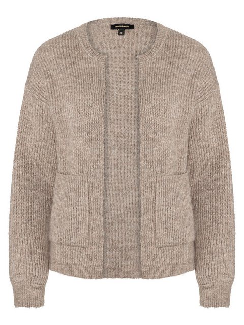 Rippen-Strickjacke, taupe melange, Herbst-Kollektion günstig online kaufen