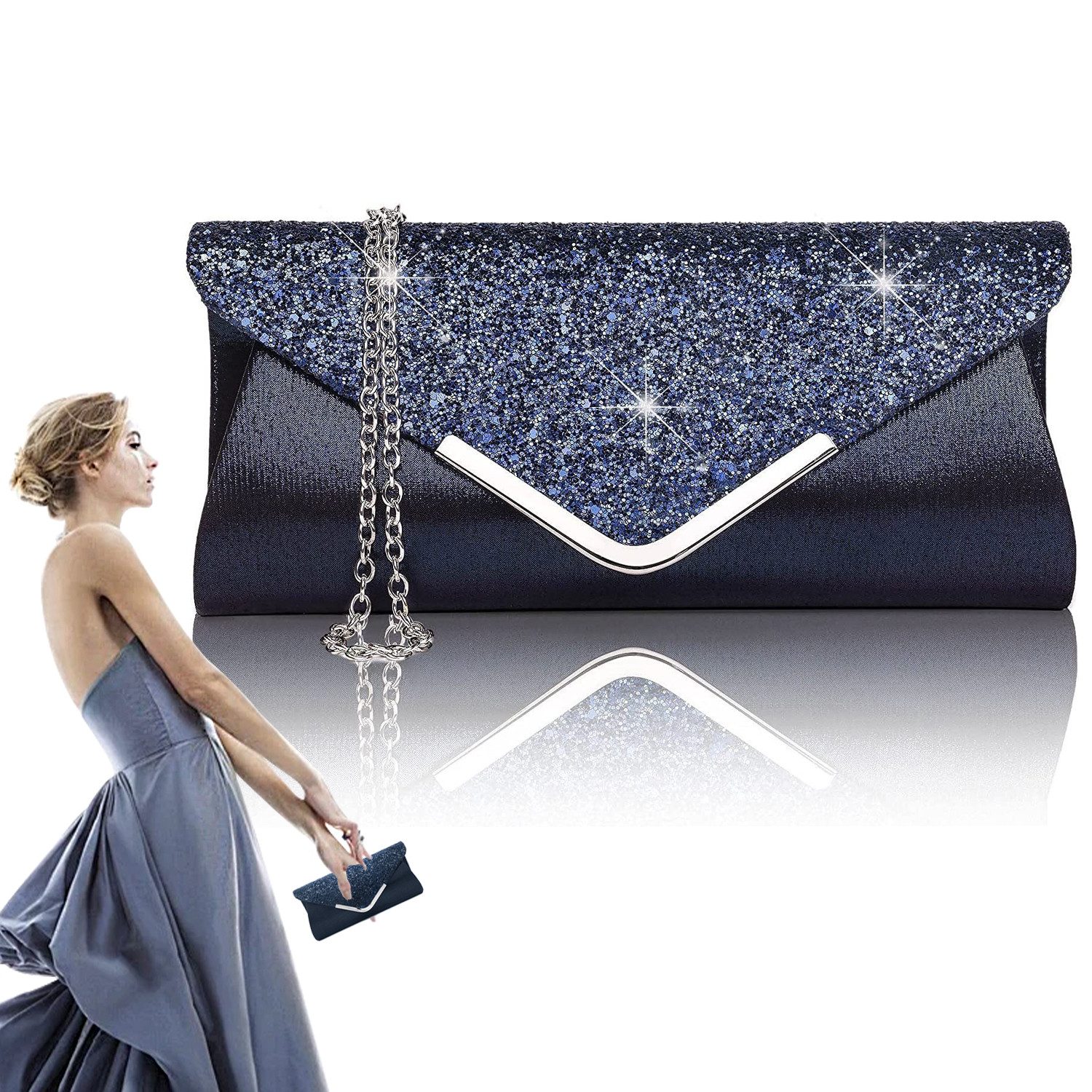 RWEUOQ Abendtasche Clutch Envelope Schulter-Umhängetasche mit günstig online kaufen