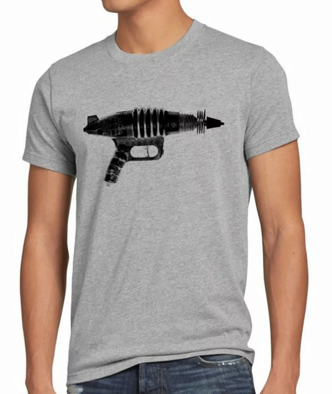 style3 Print-Shirt Herren T-Shirt Space Gun Big Bang Black Men Sheldon Alie günstig online kaufen