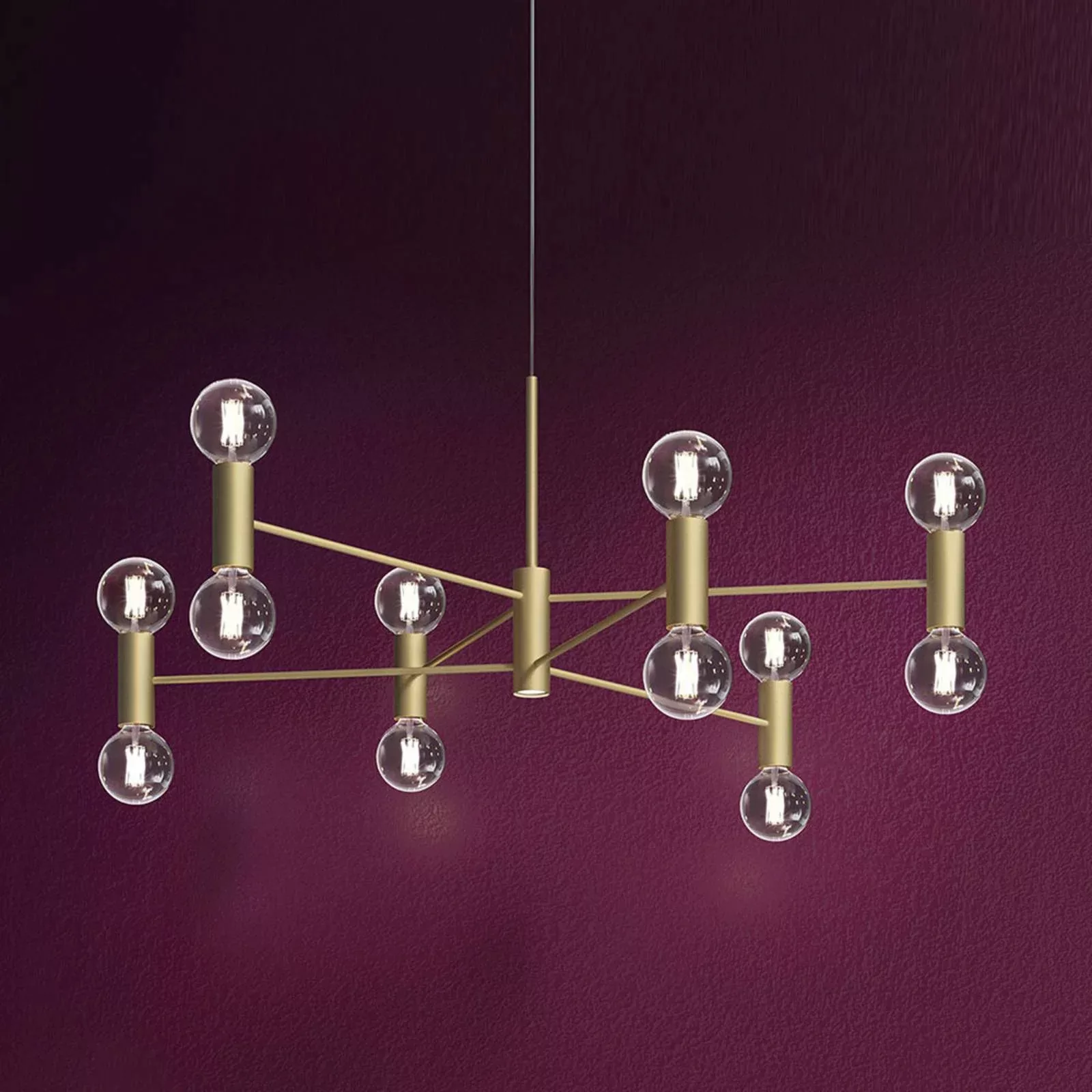 Modo Luce Chandelier Hängelampe 13fl 107cm gold günstig online kaufen