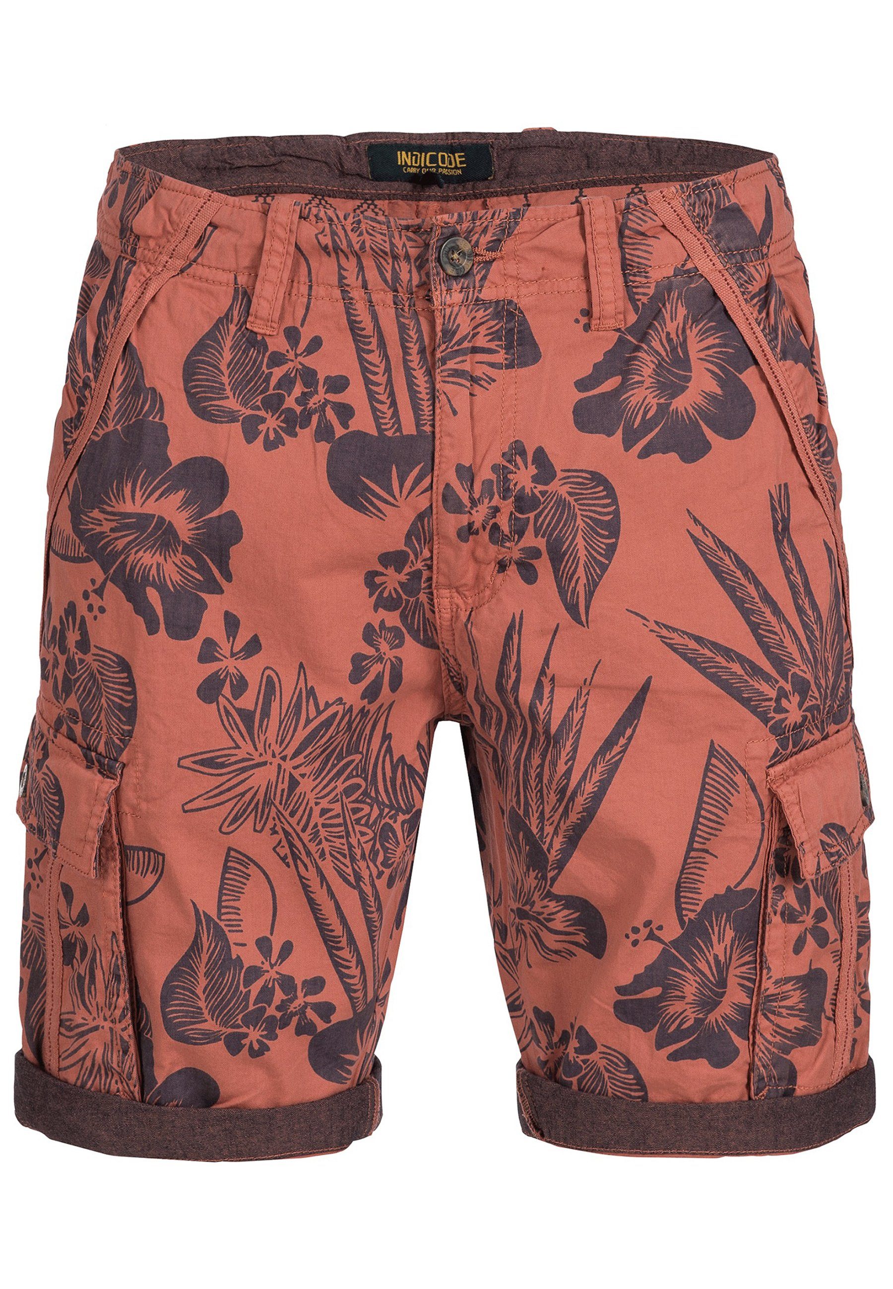 Indicode Cargoshorts Albert Hawaiishorts mit 6 günstig online kaufen
