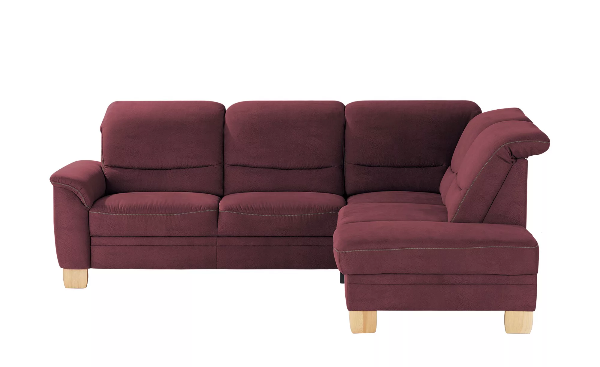 meinSofa Ecksofa  Liva ¦ rot ¦ Maße (cm): B: 254 H: 106 T: 224 Polstermöbel günstig online kaufen