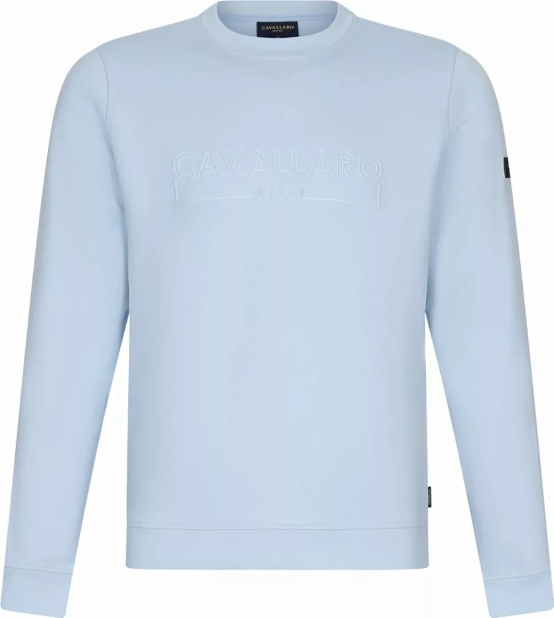 Cavallaro Beciano Sweater Logo Hellblau - Größe XXL günstig online kaufen