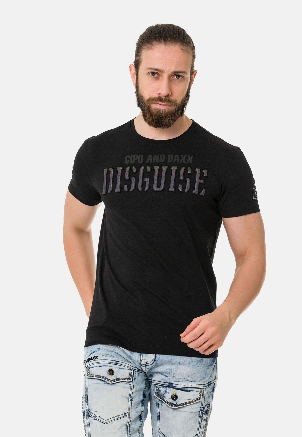 Cipo & Baxx T-Shirt "T-Shirt", mit Rundhals-Ausschnitt günstig online kaufen