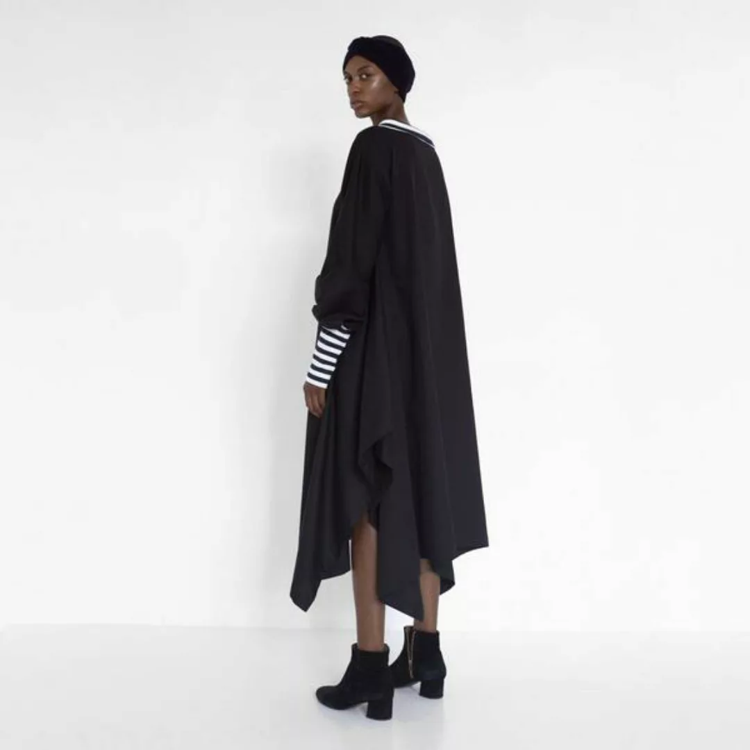 Drapiertes Kleid Mit Gestreiften Details Aus Bio-baumwolle günstig online kaufen