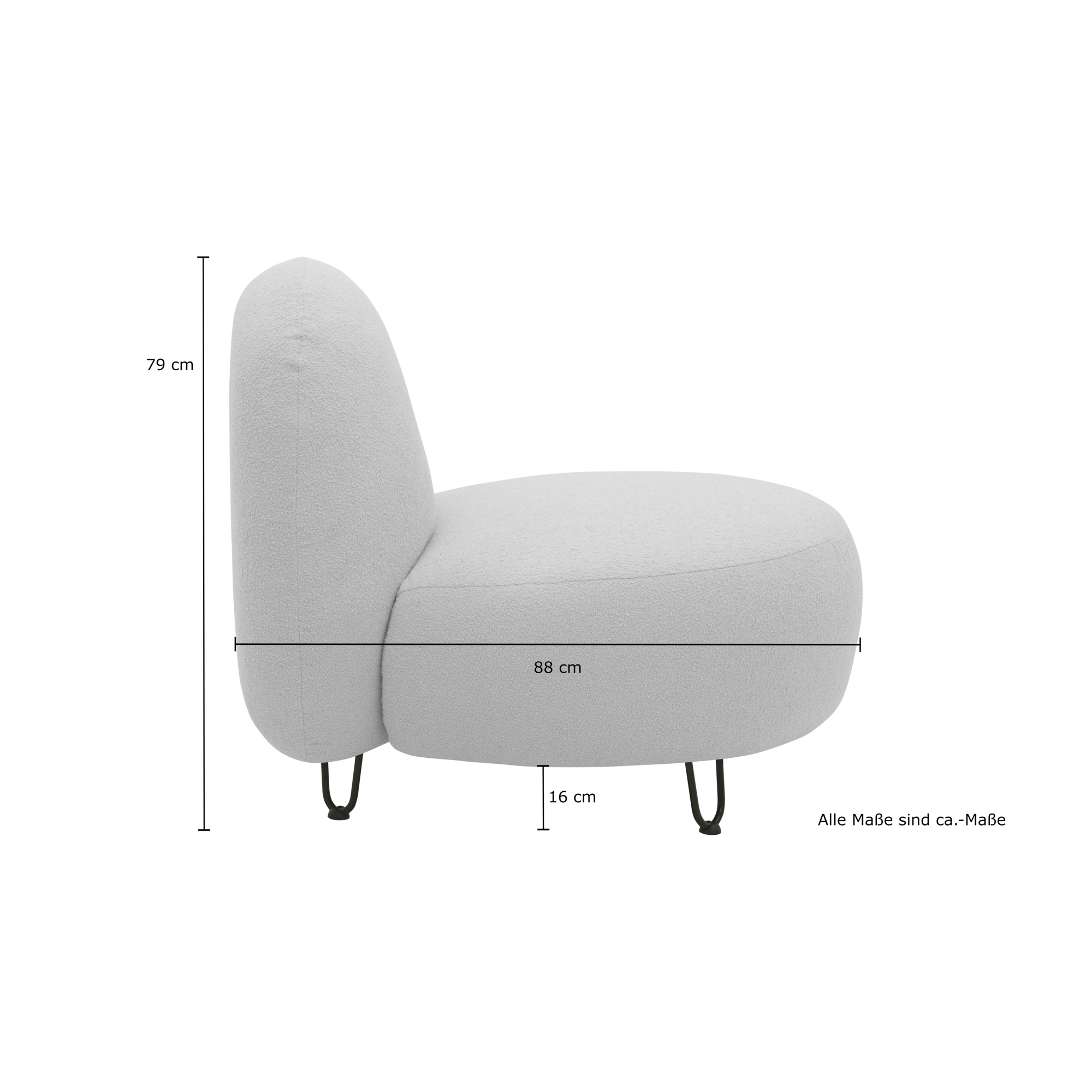 Outdoor Sofa 300 011 Sessel, Gartensofa, Gartenmöbel, Outdoor Möbel, beige, günstig online kaufen