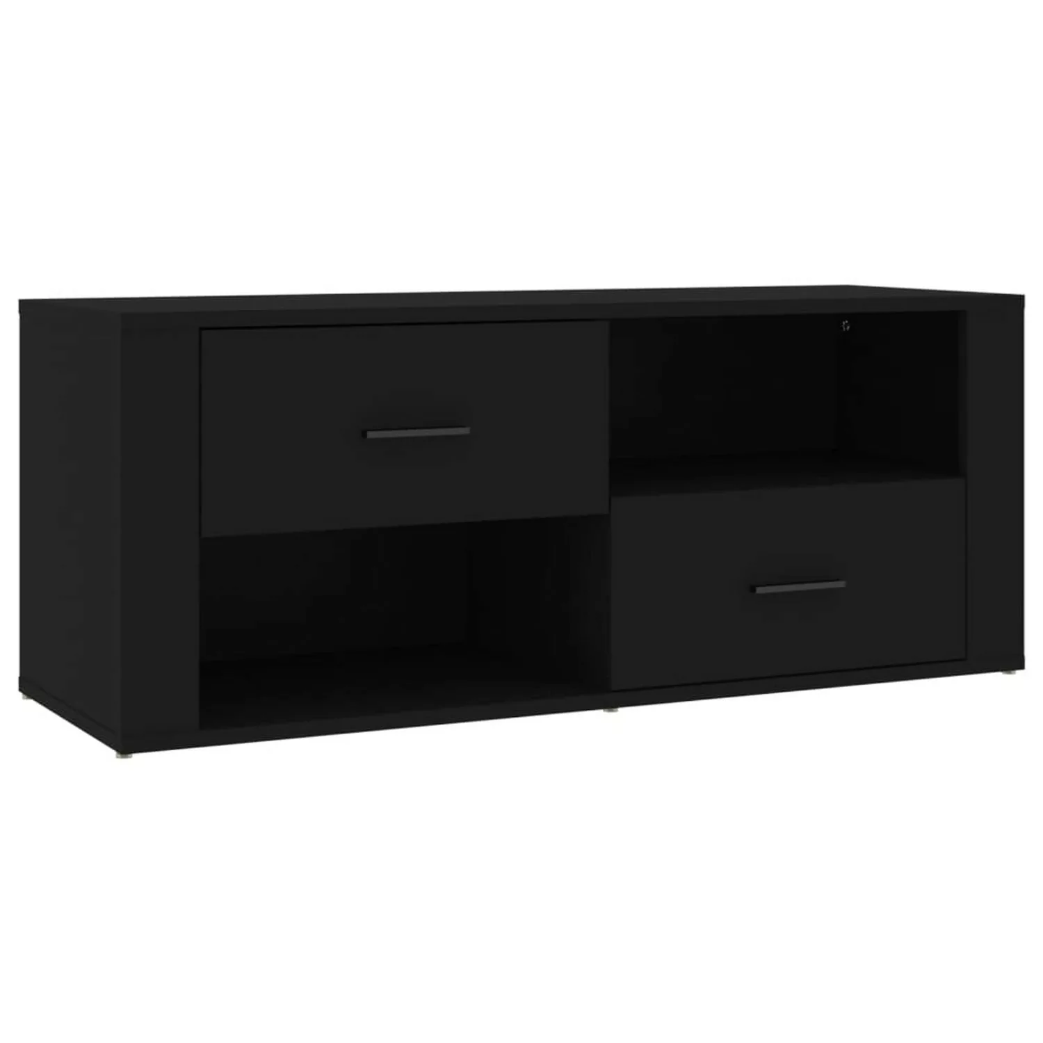 vidaXL TV-Schrank TV-Schrank Schwarz 100x35x40 cm Spanplatte Lowboard günstig online kaufen