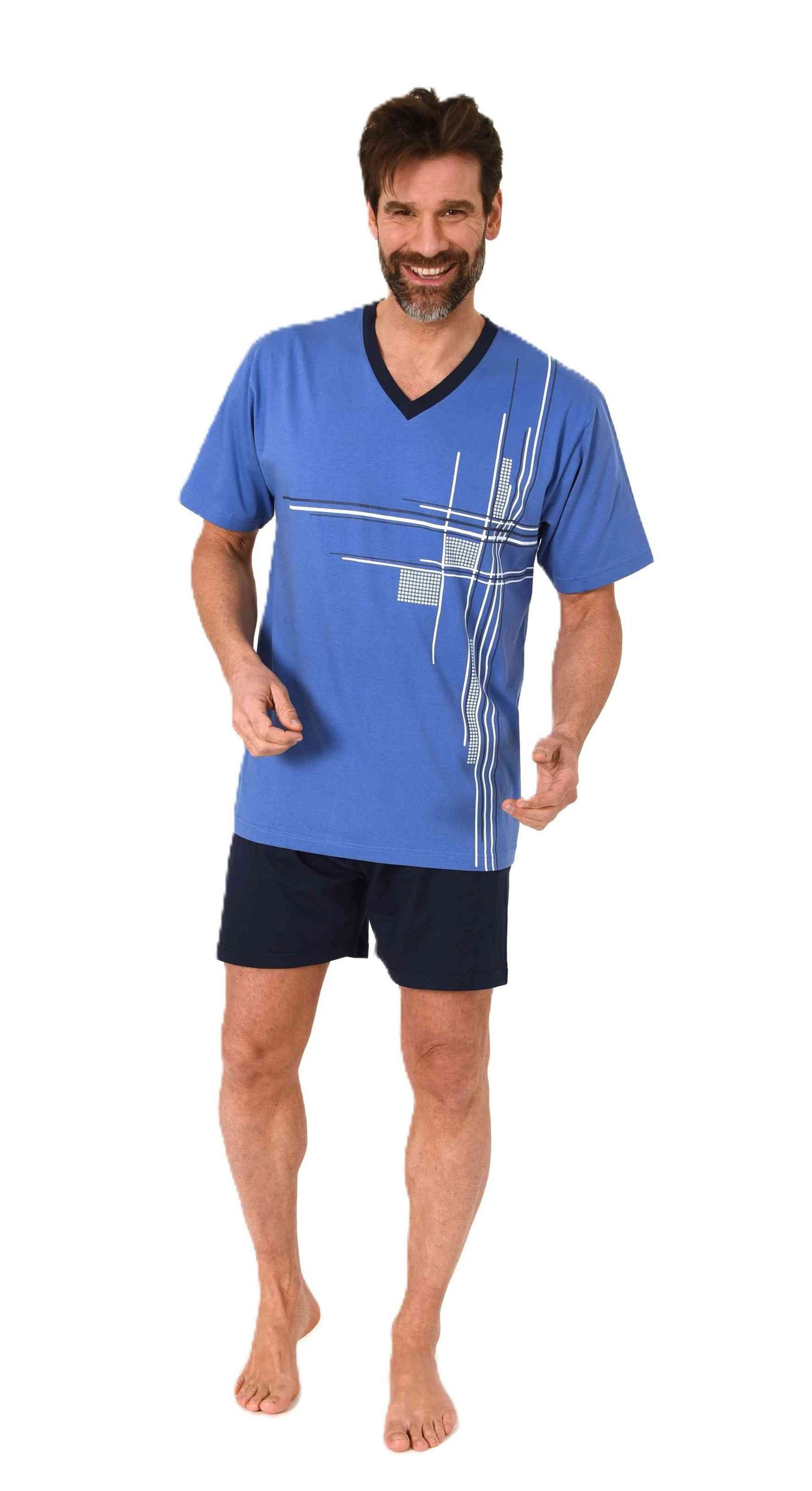 Normann Pyjama Normann Herren Schlafanzug kurzarm günstig online kaufen