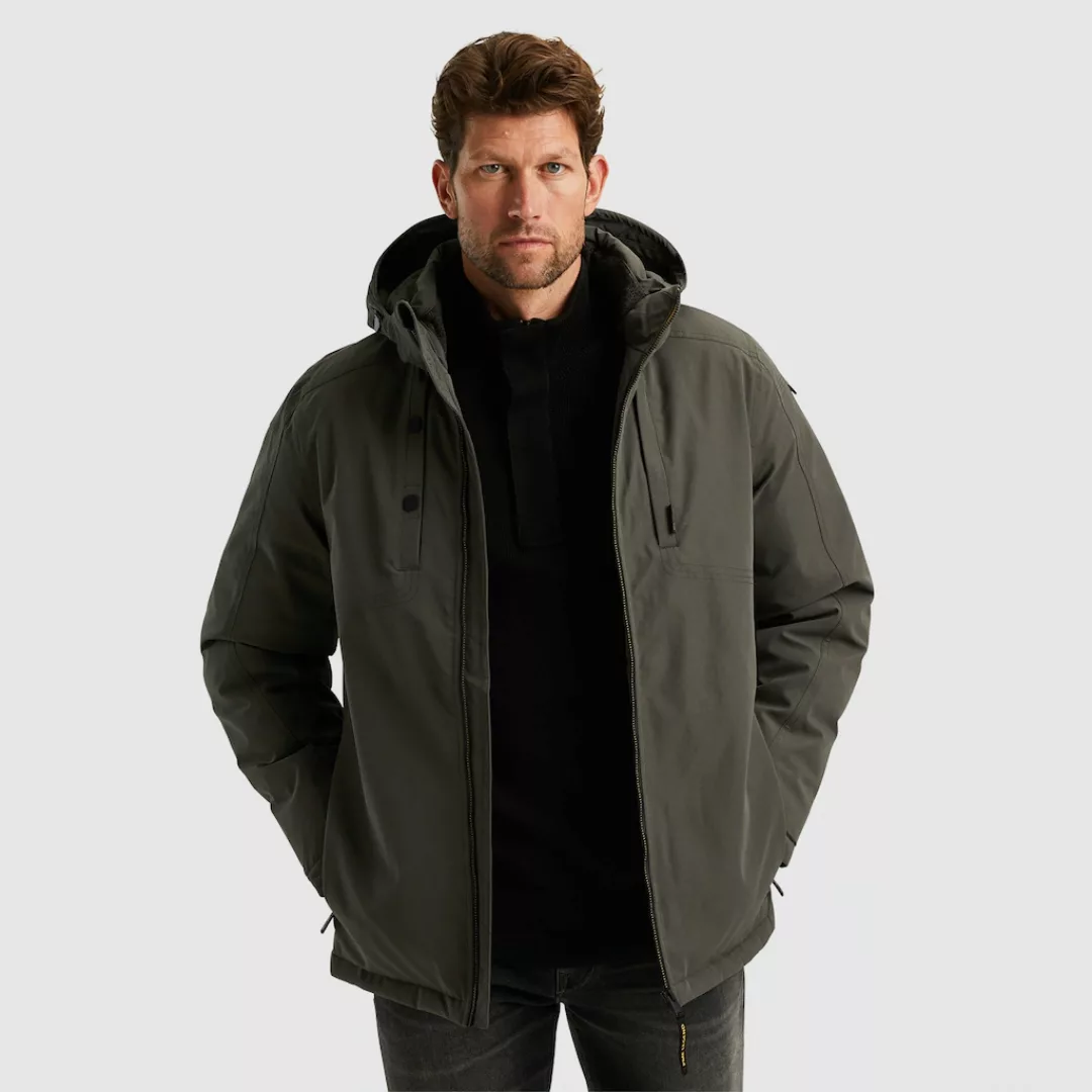 PME LEGEND Outdoorjacke "Semi long jacket STEARPACKER Ottoman", mit Kapuze, günstig online kaufen