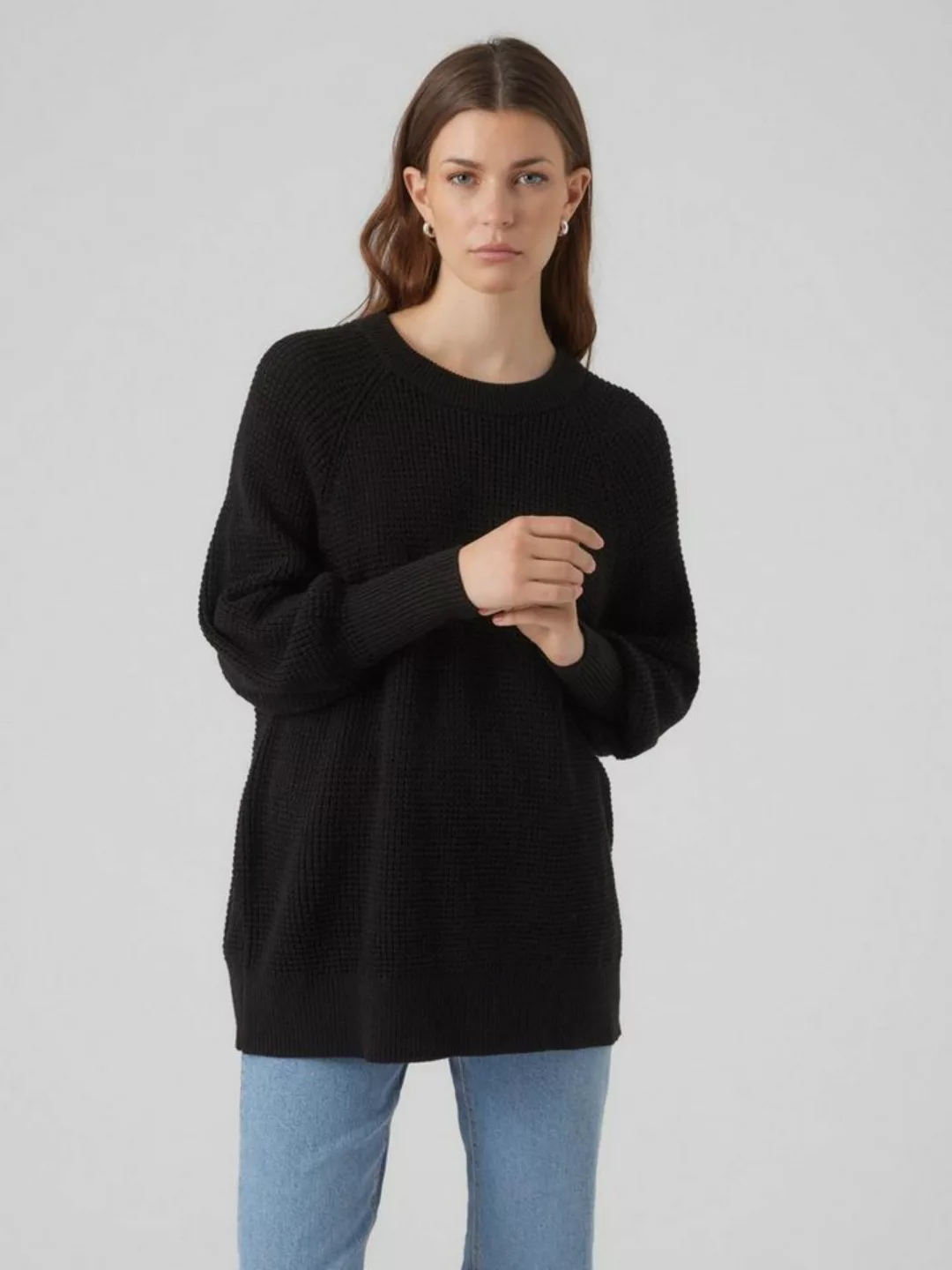 Vero Moda Rundhalspullover LEANNA (1-tlg) Plain/ohne Details günstig online kaufen