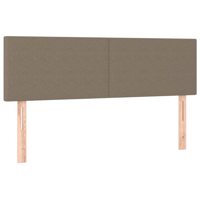 vidaXL Bett, Kopfteile 2 Stk. Taupe 72x5x78/88 cm Stoff günstig online kaufen