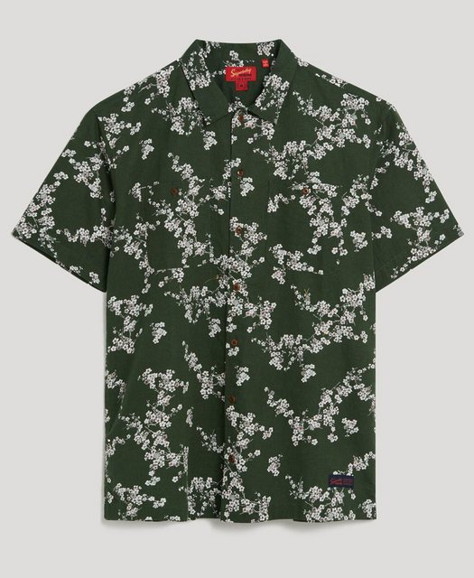 Superdry Hawaiihemd S/S BEACH SHIRT Olive Blossom günstig online kaufen