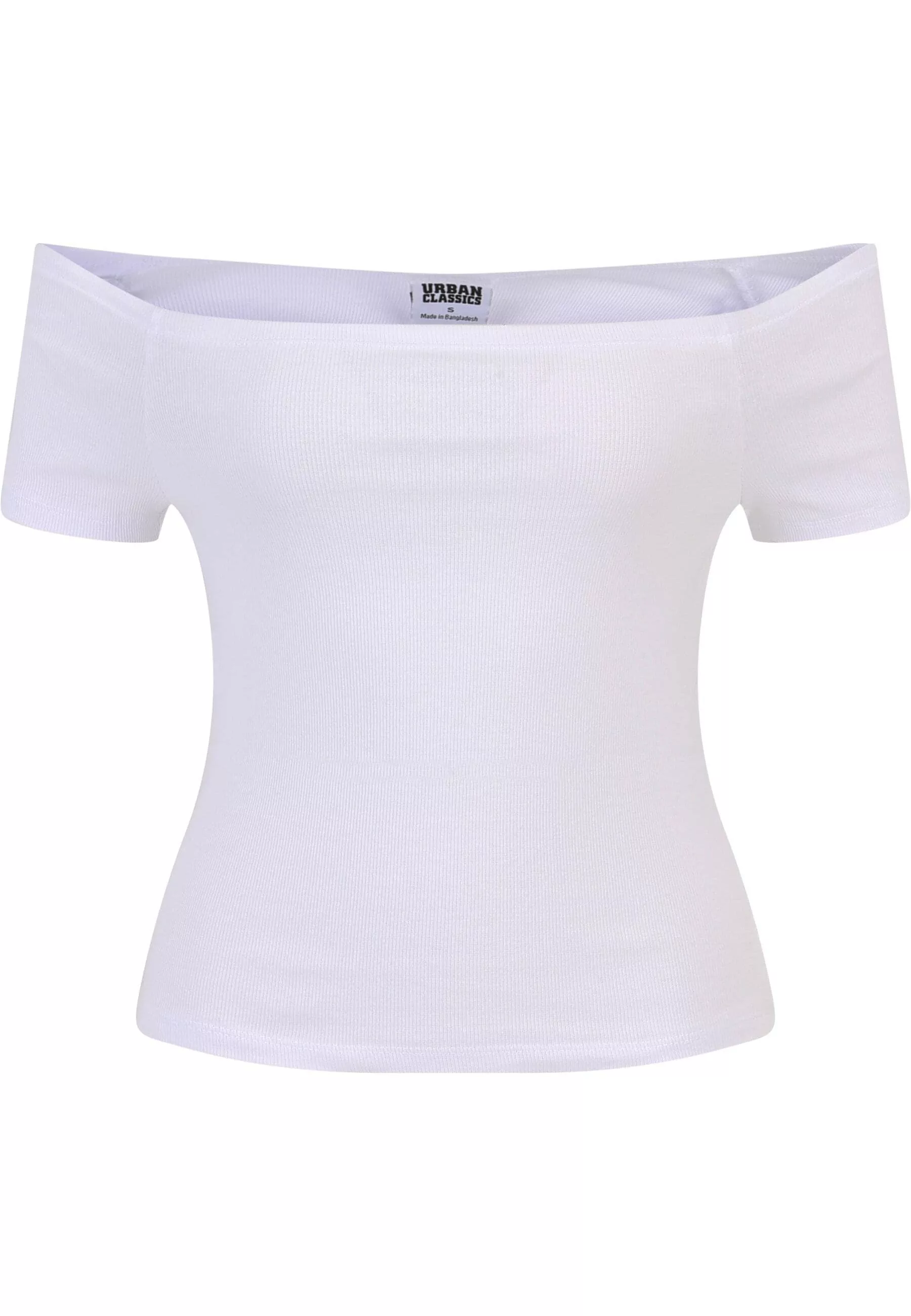 URBAN CLASSICS T-Shirt "Urban Classics Damen Ladies Off Shoulder Rib Tee 2- günstig online kaufen
