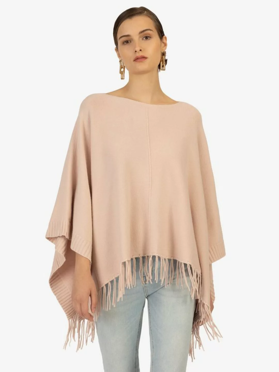 Kraimod Poncho mit Eye catching und Allover-Design günstig online kaufen