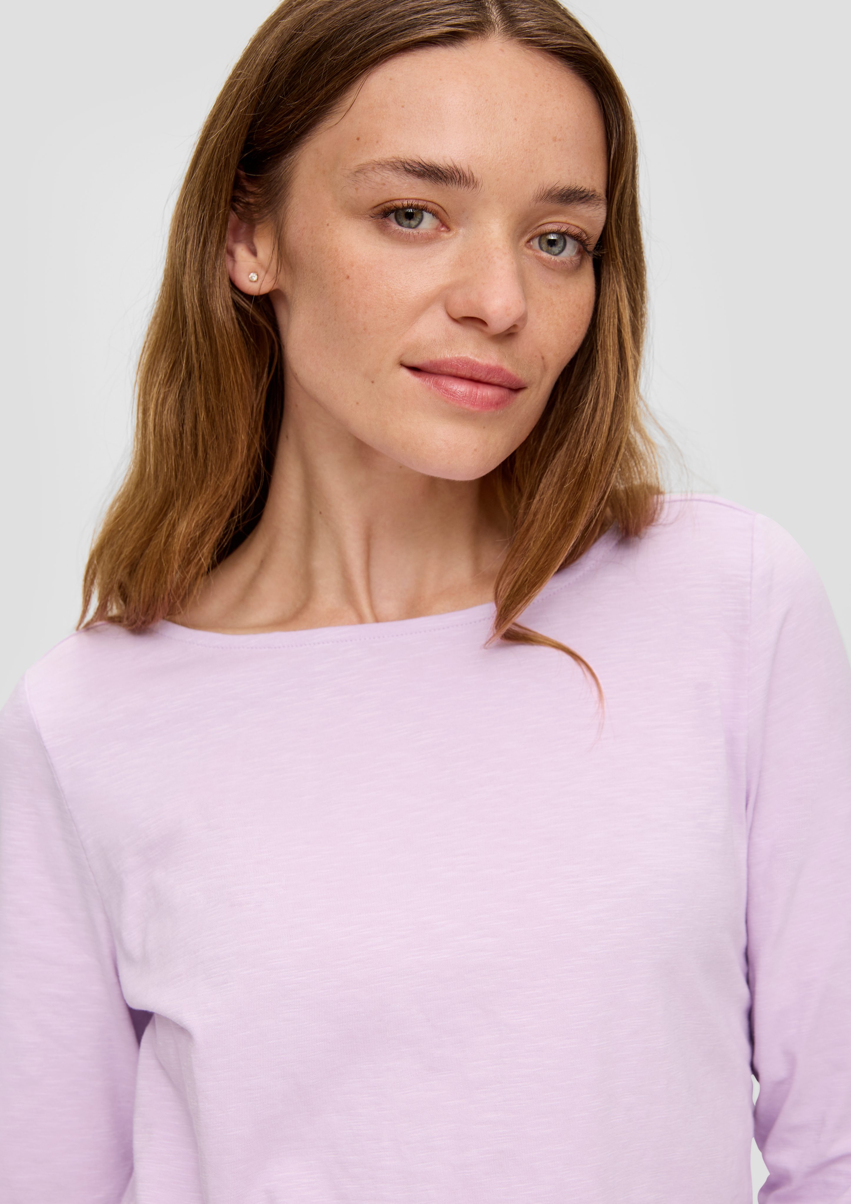 s.Oliver Langarmshirt Longsleeve mit Flammgarnstruktur und günstig online kaufen