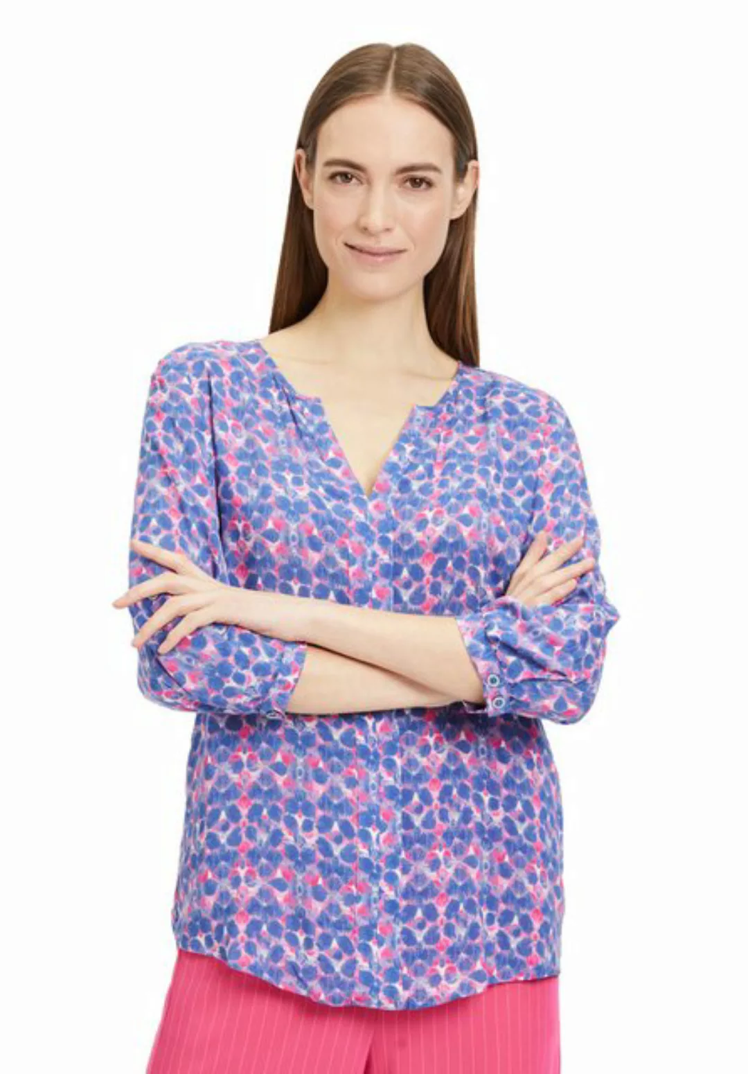 Cartoon Klassische Bluse mit Muster Muster günstig online kaufen