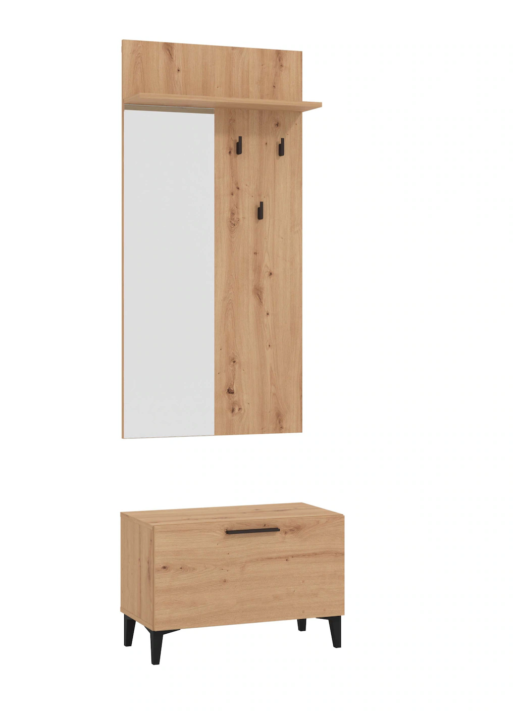 INOSIGN Garderoben-Set "Terni Kompaktgarderobe, Flurgarderobe, Dielenschran günstig online kaufen