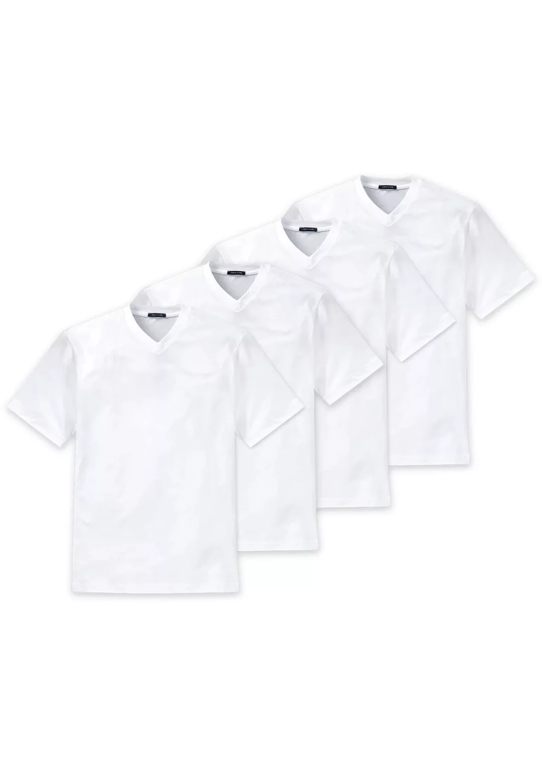 Schiesser T-Shirt "T-Shirt American T-Shirt 4er Pack" günstig online kaufen