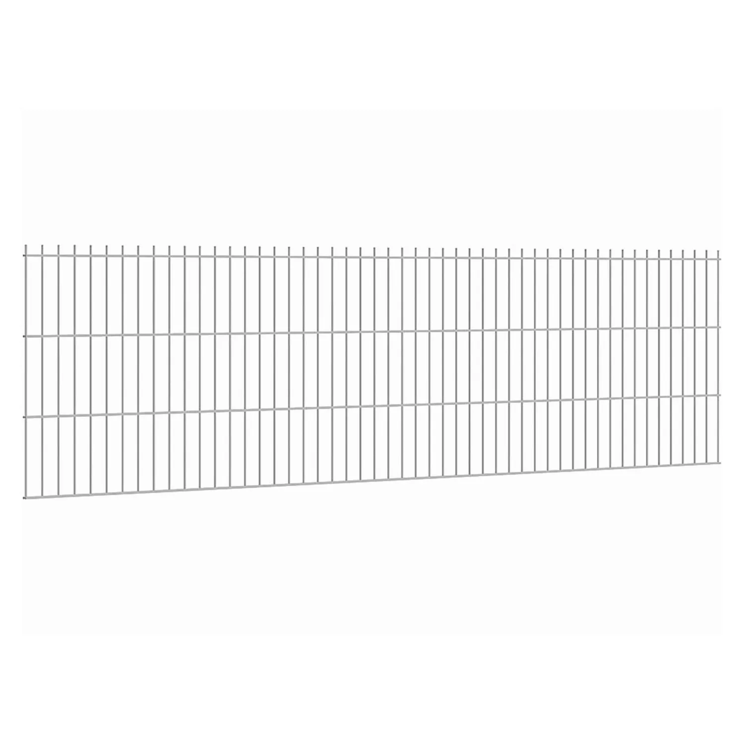 Doppelstabmattenzaun Stärke 6/5/6 Verzinkt 63 x 251 cm günstig online kaufen