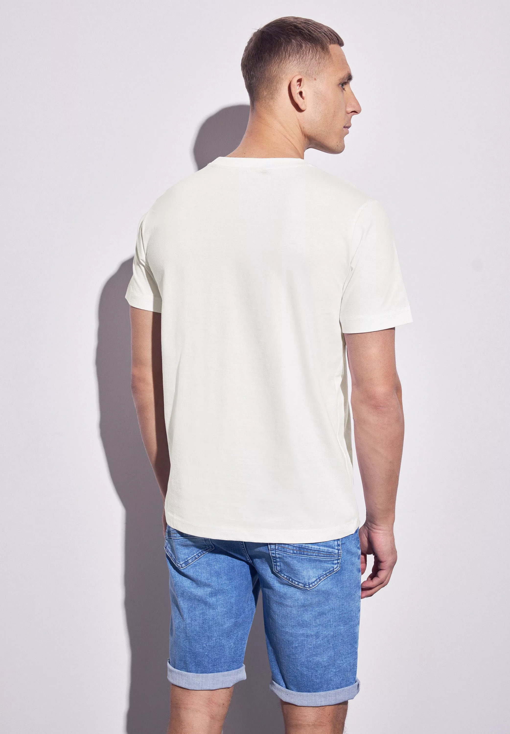 STREET ONE MEN T-Shirt, mit Rundhalsausschnitt günstig online kaufen