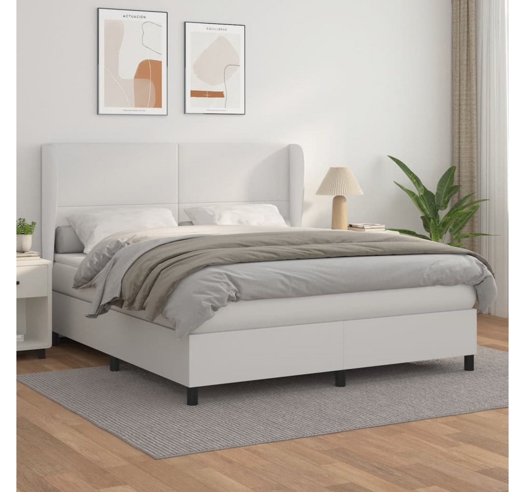 vidaXL Boxspringbett Bett Boxspringbett mit Matratze & Topper Kunstleder ve günstig online kaufen