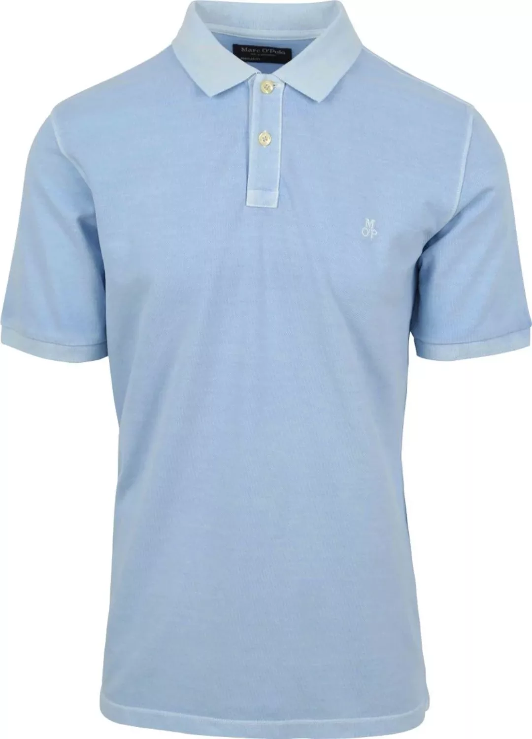 Marc O'Polo Poloshirt Faded Hellblau - Größe L günstig online kaufen