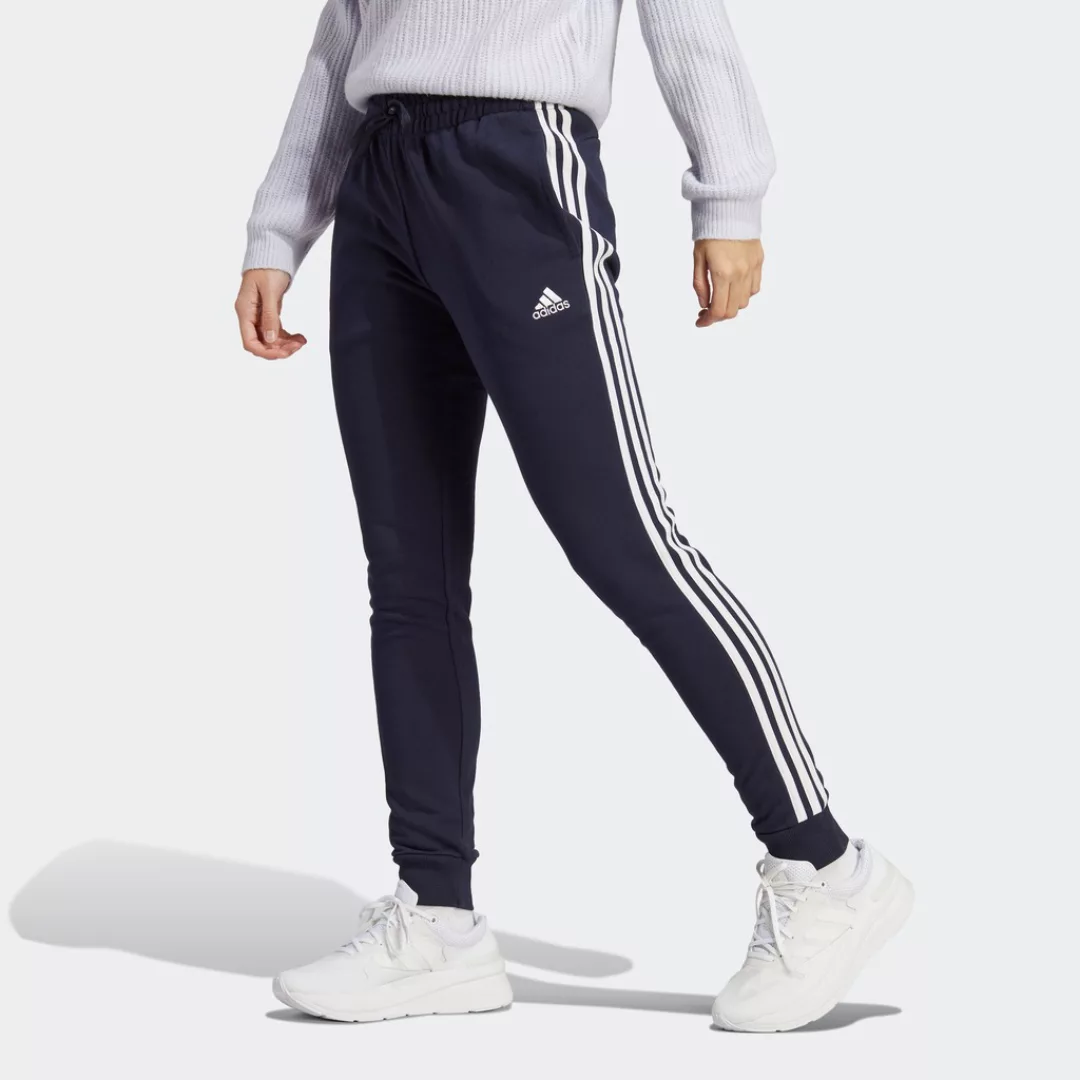 adidas Sportswear Sporthose "ESSENTIALS 3STREIFEN FRENCH TERRY CUFFED HOSE" günstig online kaufen