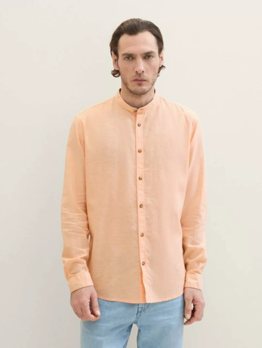 Tom Tailor Herren Kurzarm Hemd CHECKED SLUBYARN - Regular Fit günstig online kaufen