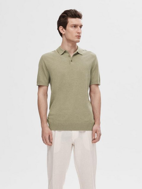 SELECTED HOMME Poloshirt SLHBERG SS KNIT POLO NOOS günstig online kaufen