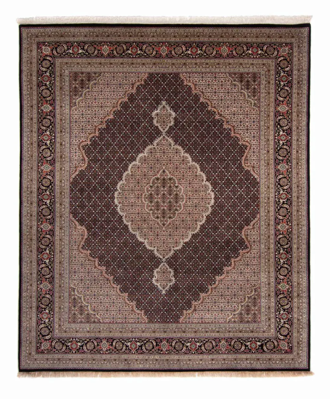 morgenland Wollteppich »Täbriz - 50 Raj Blumenmuster Beige 94 x 59 cm«, rec günstig online kaufen