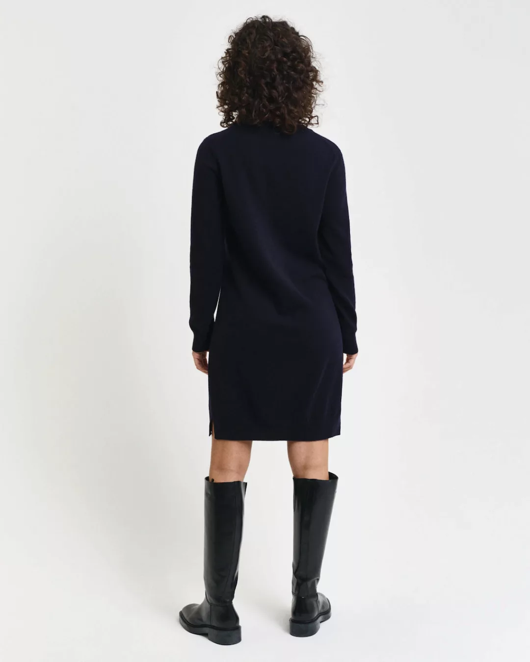 Gant Strickkleid SUPERFINE LAMBSWOOL DRESS mit Seitenschlitzen günstig online kaufen