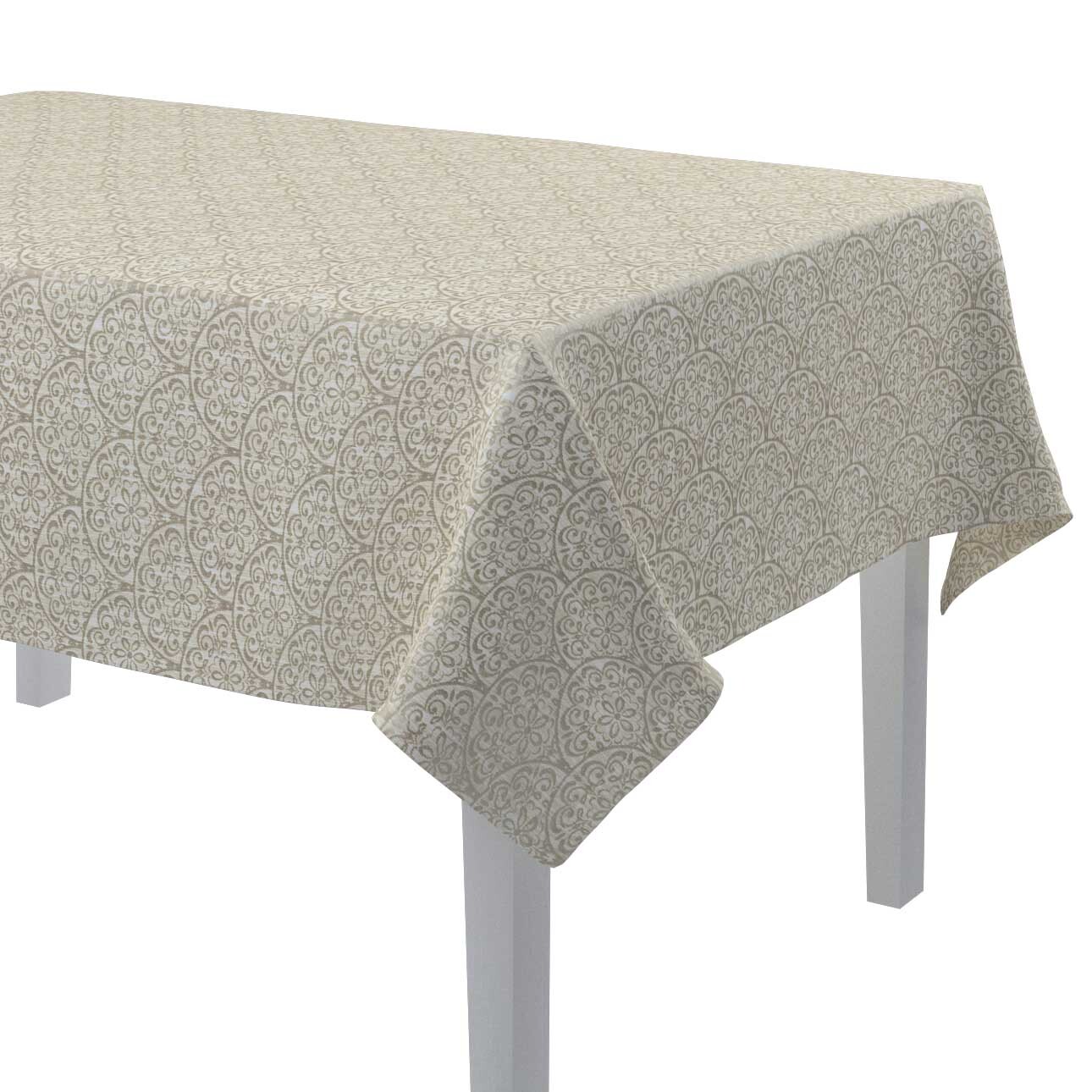 Rechteckige Tischdecke, beige, Imperia Premium (144-13) günstig online kaufen