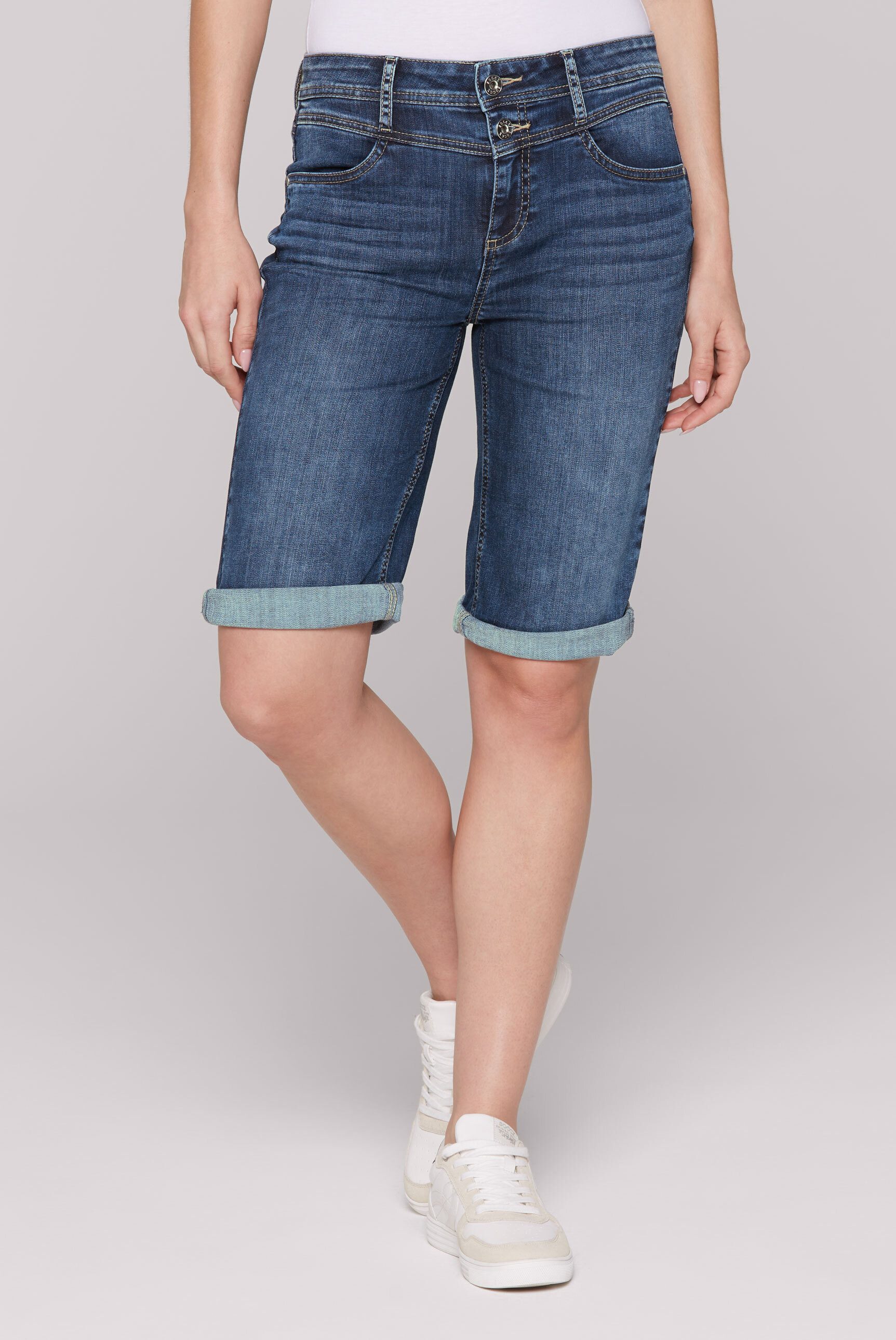 SOCCX Jeansshorts mit zwei Knöpfen am günstig online kaufen