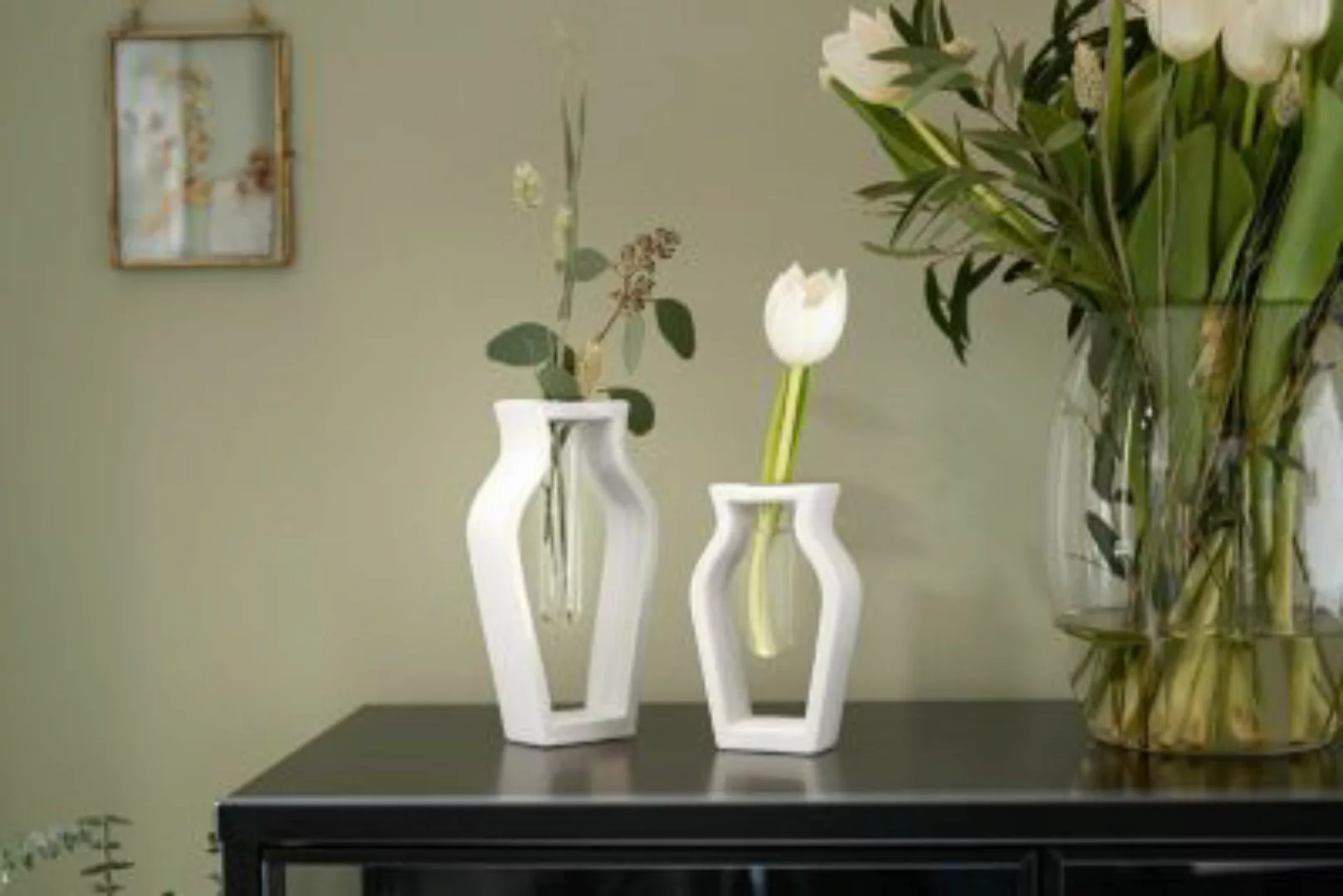 HOME Living Deko Amphore Vasen weiß günstig online kaufen