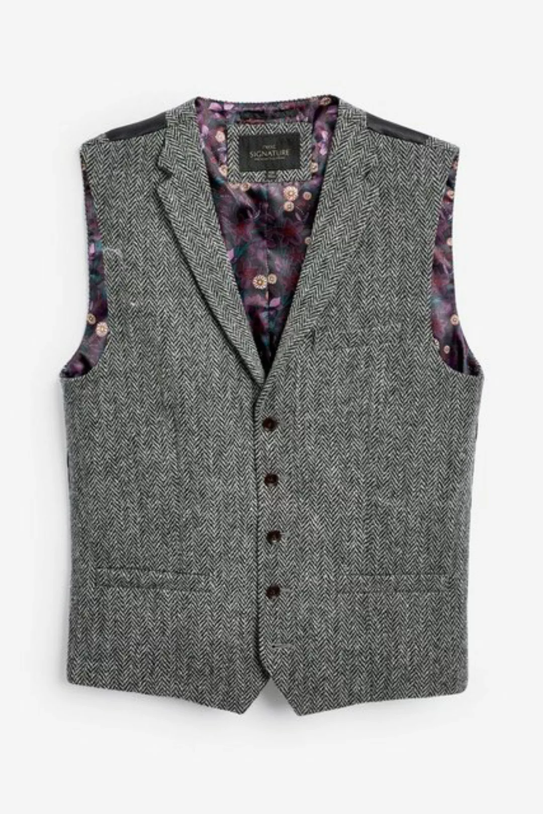 Next Anzugweste Signature Weste aus Harris-Tweed mit (1-tlg) günstig online kaufen