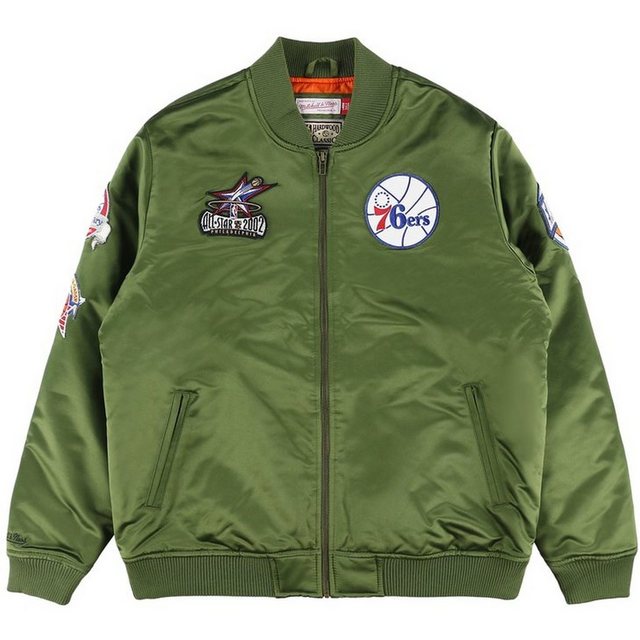 Mitchell & Ness Bomberjacke Satin FLIGHT Philadelphia 76ers günstig online kaufen