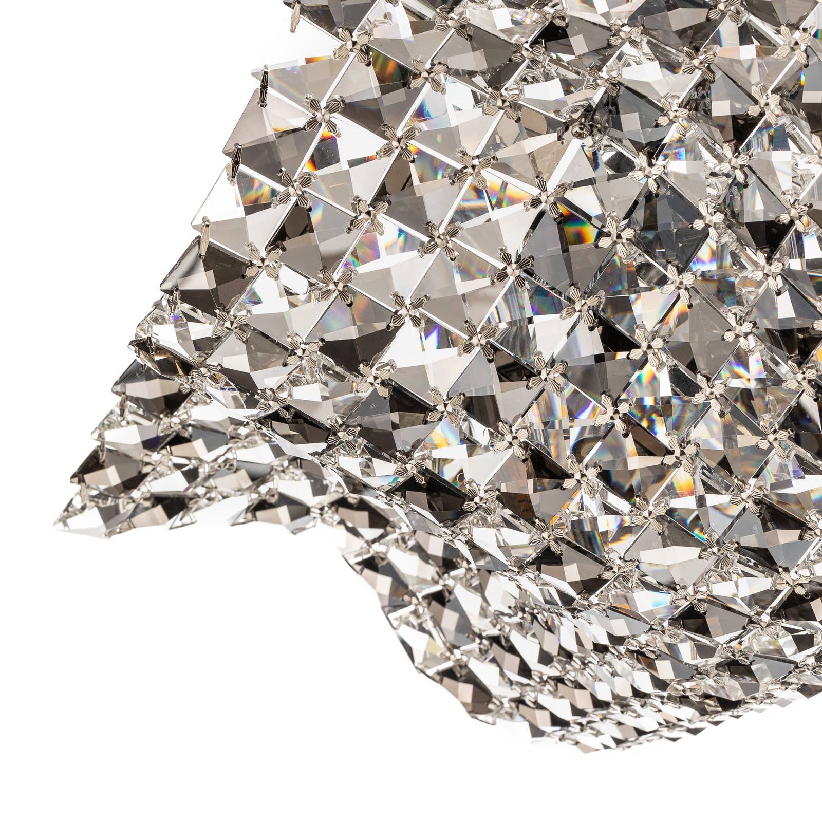 Deckenleuchte Saten, Kristall, 41 cm günstig online kaufen