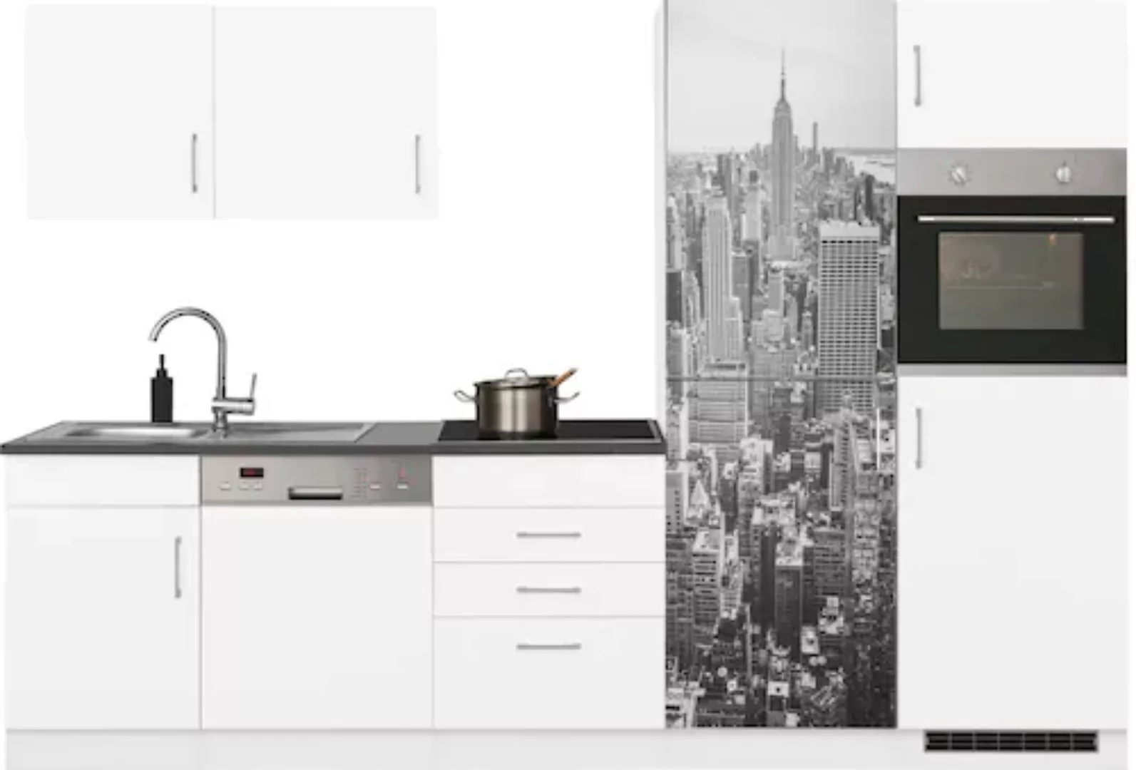 KOCHSTATION Küchenzeile »KS-Paris«, ohne E-Geräte, Breite 290 cm günstig online kaufen