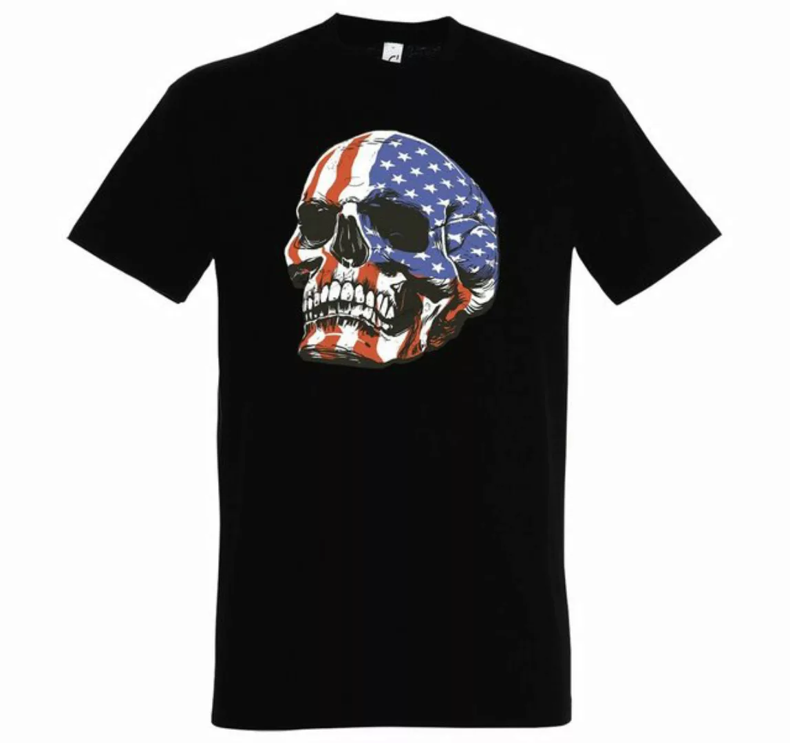 Youth Designz T-Shirt USA Skull Schädel Herren Shirt mit trendigem Frontpri günstig online kaufen