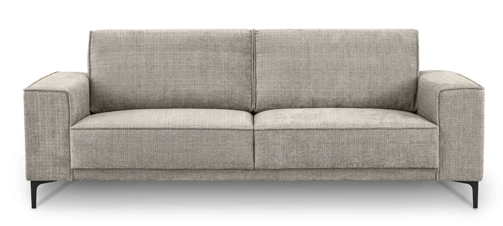 Places of Style 3-Sitzer "3er Sofa Oland, Struktur, Flachgewebe, Luxus-Micr günstig online kaufen