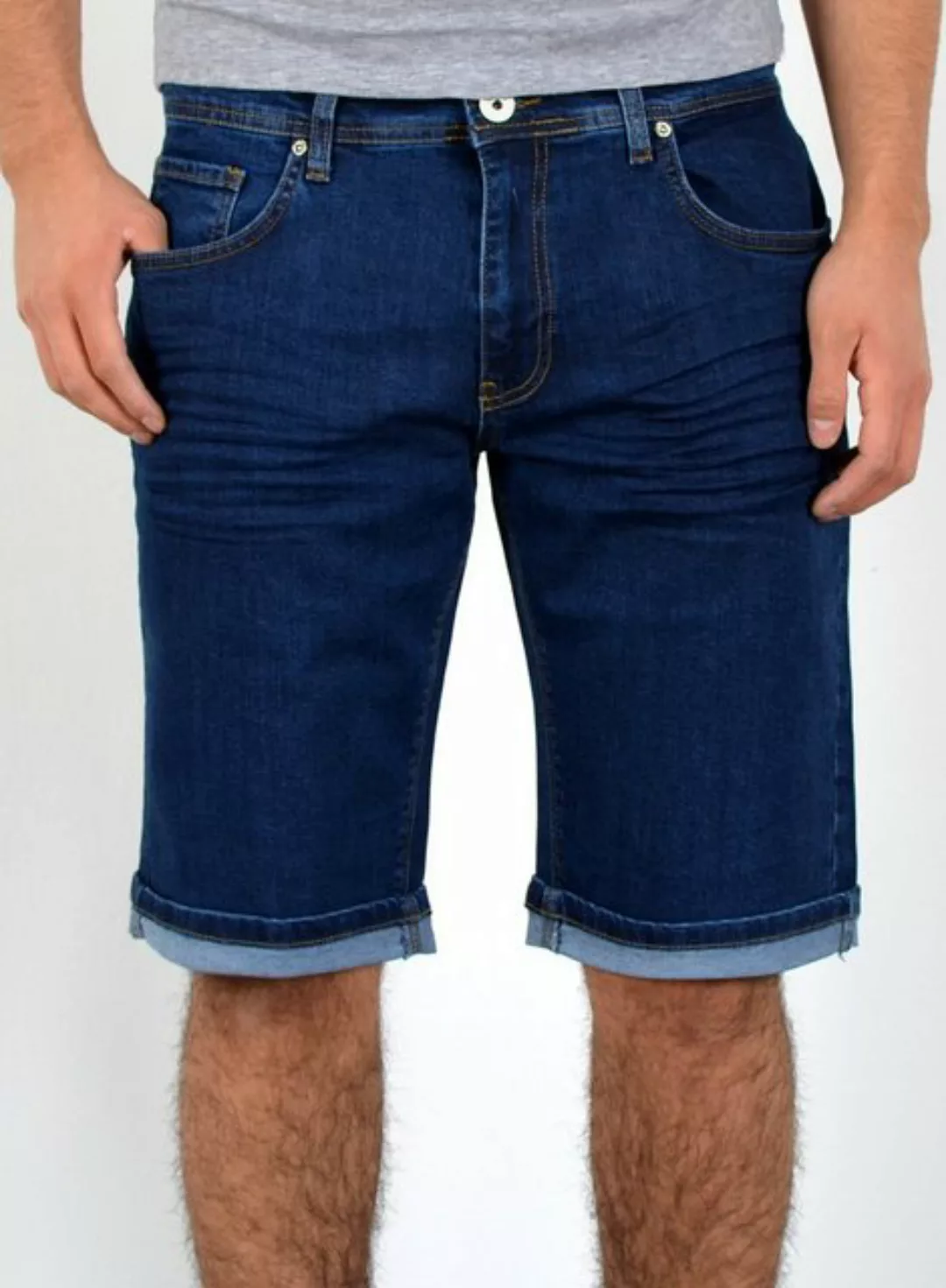 ESRA Jeansshorts Herren kurze Jeanshose mit Stretch Jeans Shorts Hose Herre günstig online kaufen